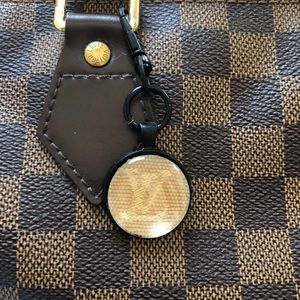 Handmade LV bag charm/key chain